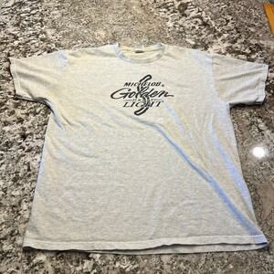 Vintage 2000s Michelob Golden Draft Light Beer T-Shirt Gray Fruit of the Loom XL